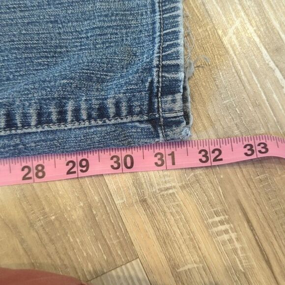 I&M Jeans Women's Size 9 Cotton Stretch Denim Faded Straight‎ Leg - Picture 10 of 12